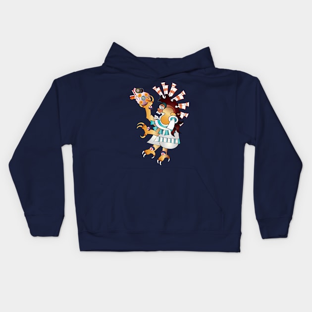 Aztec Sacrifice to the Gods Kids Hoodie by mredthefed